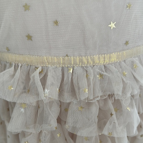 Elegant Ruffled Kids Dress in Soft Pink - Picture 4 of 4